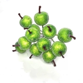 12 x Green Frost Apple Bundle 13cm