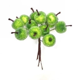 12 x Green Frost Apple Bundle 13cm