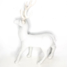 White Glitter Reindeer 33cm