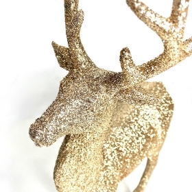 Gold Glitter Reindeer 33cm