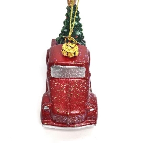 Red Hanging Truck & Tree 8cm