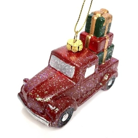 Red Hanging Truck & Gifts 8cm