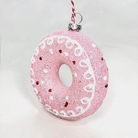 Pink Hanging Donut 11cm