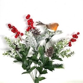 Snowy Christmas Bush Robin 50cm