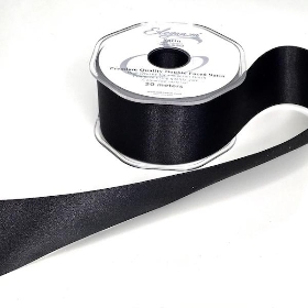 Black Satin Ribbon 50mm 