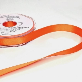 Orange Satin Ribbon 15mm