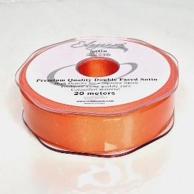 Orange Satin Ribbon 25mm