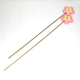 Pink Daisy Pick 55cm x 6