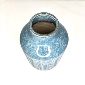 Pale Blue Dot Vase 25cm