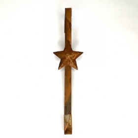 Rusty Christmas Star Wreath Hanger 28cm