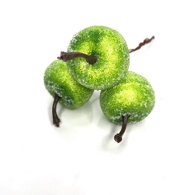 Green Frosted Apple & Berry Box 9cm