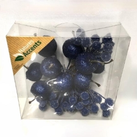 Blue Frosted Apple & Berry Box 9cm