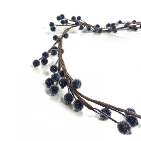 Blue Frosted Berry Garland 130cm