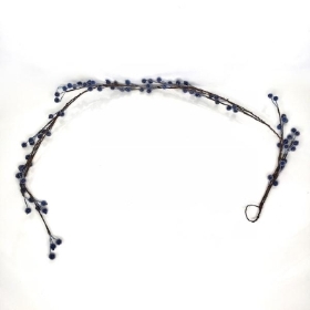 Blue Frosted Berry Garland 130cm