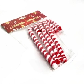 4 x Red & White Mini Candy cane 14cm