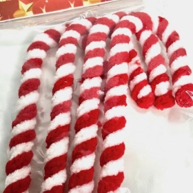 4 x Red & White Mini Candy cane 14cm