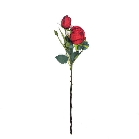 Deep Red Rosebud 54cm