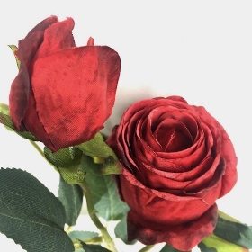 Deep Red Rosebud 54cm