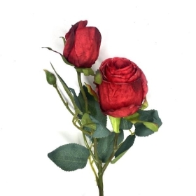 Deep Red Rosebud 54cm