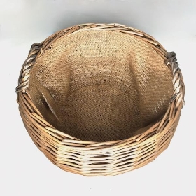 Antique Washed Stumpy Basket 27cm