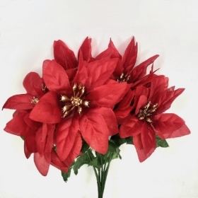 Red Poinsettia Bush 30cm