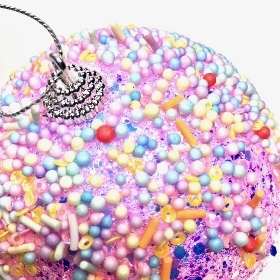 Pink Candyland Bauble 10cm