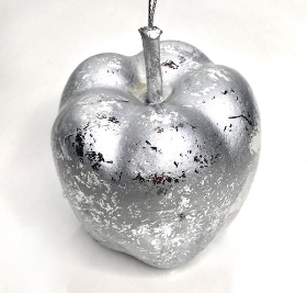 Silver Hanging Apple 9cm