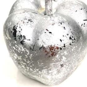 Silver Hanging Apple 9cm