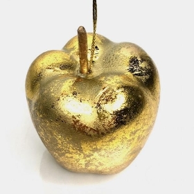 Gold Hanging Apple 9cm