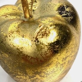 Gold Hanging Apple 9cm