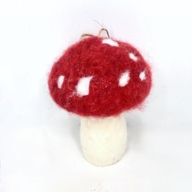 Felt Hanging Toadstool 11cm