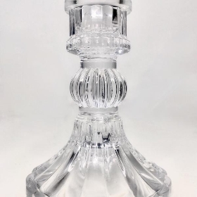 Clear Glass Anastasia Candle Stick 10cm