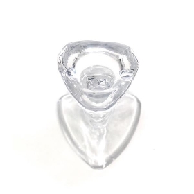 Clear Glass Giselle Candle Stick 10cm