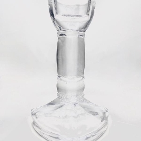 Clear Glass Giselle Candle Stick 10cm