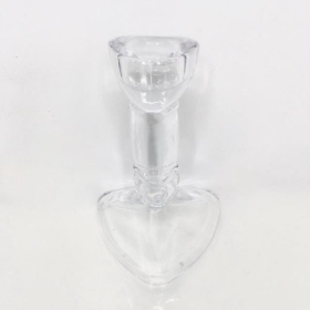 Clear Glass Giselle Candle Stick 10cm