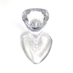 Clear Glass Giselle Candle Stick 15cm