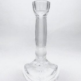 Clear Glass Giselle Candle Stick 15cm