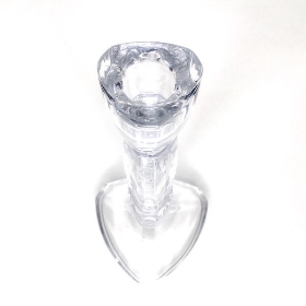 Clear Glass Giselle Candle Stick 20cm