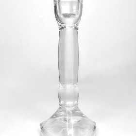 Clear Glass Giselle Candle Stick 20cm