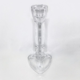 Clear Glass Giselle Candle Stick 20cm