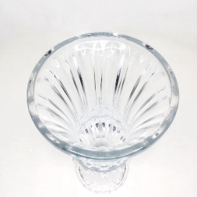 Clear Glass Jasmine Vase 30cm