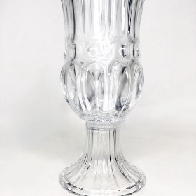 Clear Glass Jasmine Vase 30cm