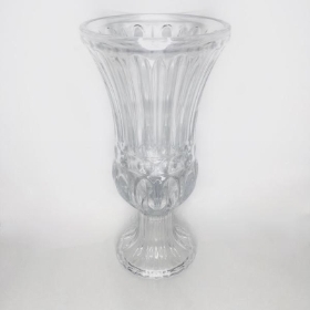 Clear Glass Jasmine Vase 30cm