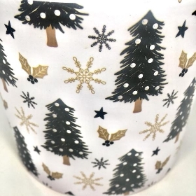 Ceramic Christmas Tree Pot 10cm