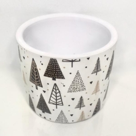 Ceramic Christmas Tree Pot 6.5cm