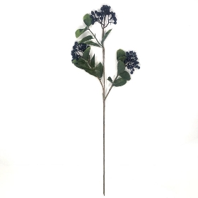 Dark Blue Berry Spray 74cm