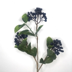 Dark Blue Berry Spray 74cm