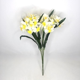 Ivory Narcissus Bush 52cm