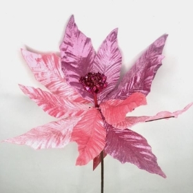 Pink Poinsettia 45cm