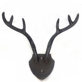 Cast Iron Antler Hook 15.5cm